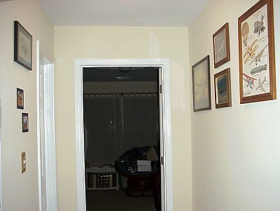 downstairs hall with aircraft pics