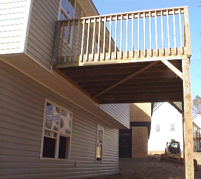 deck from back of house