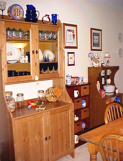 china cabinet, curio cabinet, and microwave cabinet