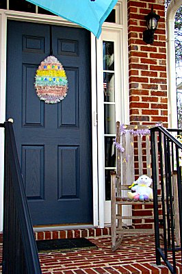 Egg door greeting and lamb