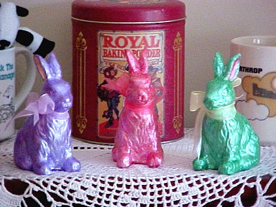 foil bunnies