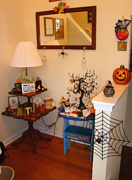 The Halloween foyer