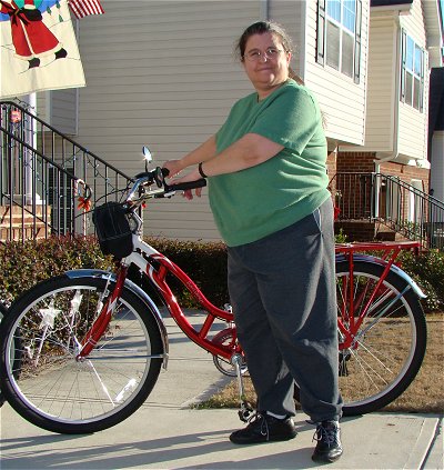 Linda and bicycles