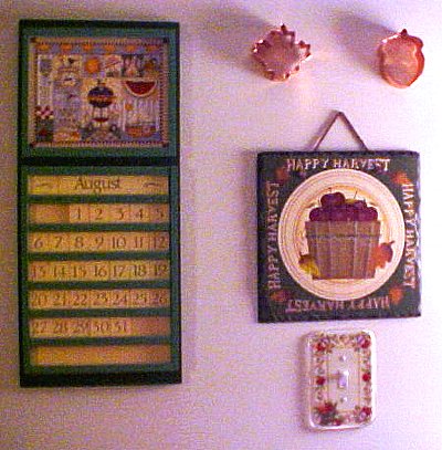 calendar and plaque